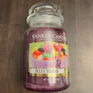 NEW Yankee Candle Jelly Beans Hard to Find 22 oz. Original Large Jar Candle